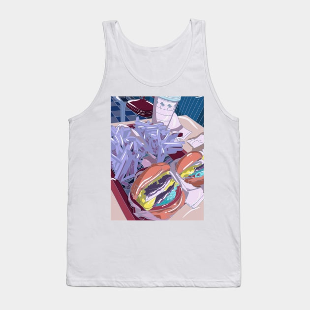 Lofi California fast food Tank Top by lavavamp